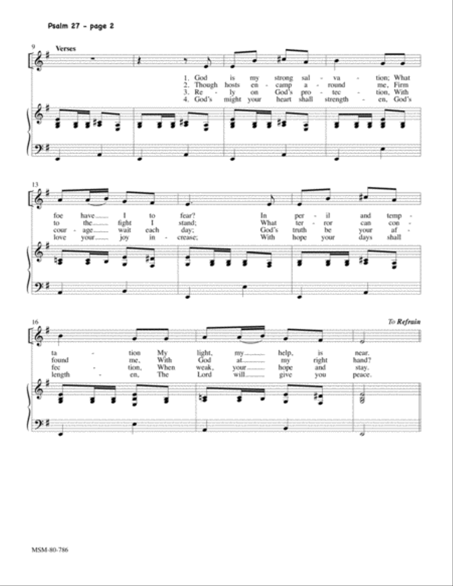 Psalm 27 4-Part scores gallery preview page 2