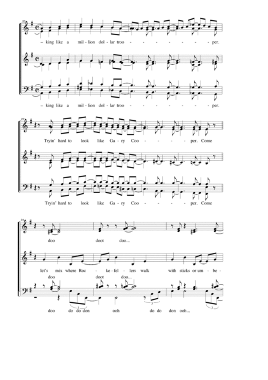 Puttin' on the Ritz Puttin' on the Ritz SSAATTBB scores gallery preview page 4