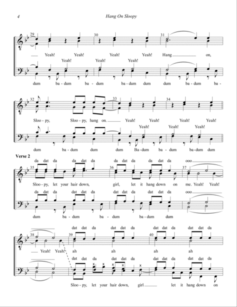 Hang On Sloopy Hang On Sloopy TTBB scores gallery preview page 4