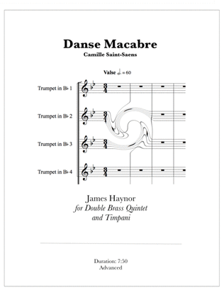 Book cover for Danse Macabre for Double Brass Quintet and Timpani