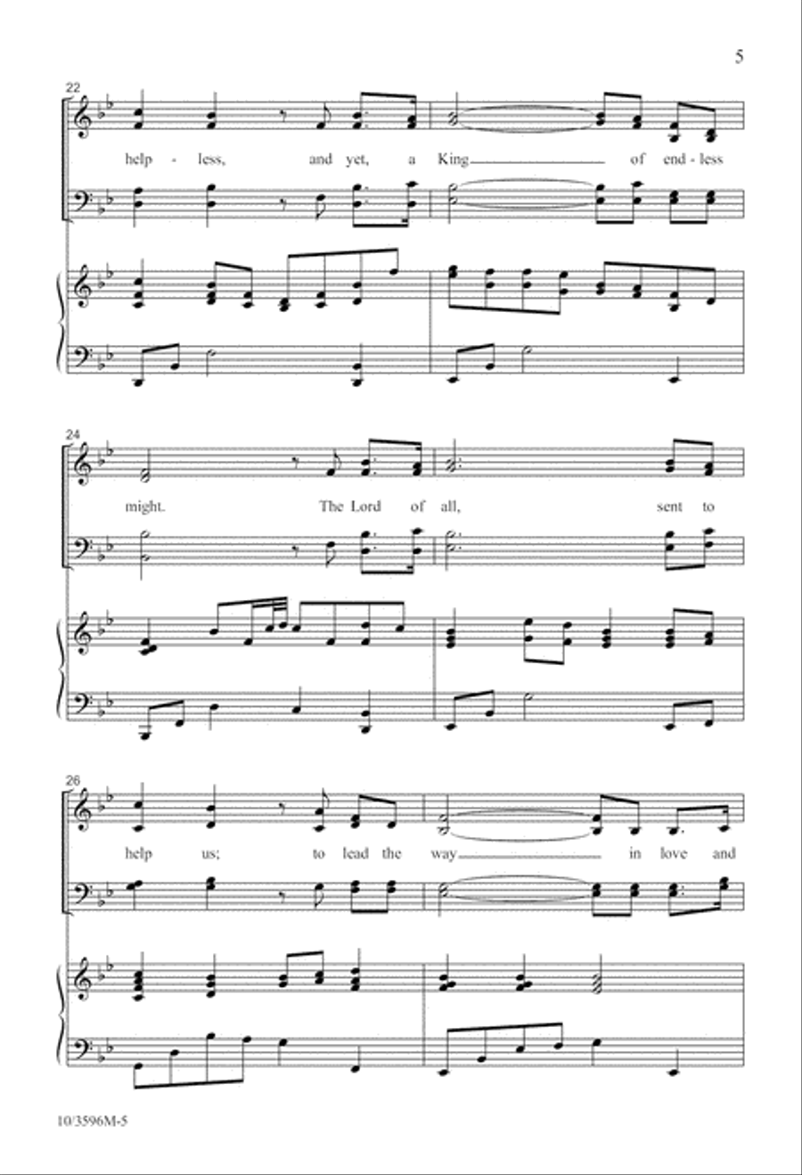 A Child, A King 4-Part scores gallery preview page 6