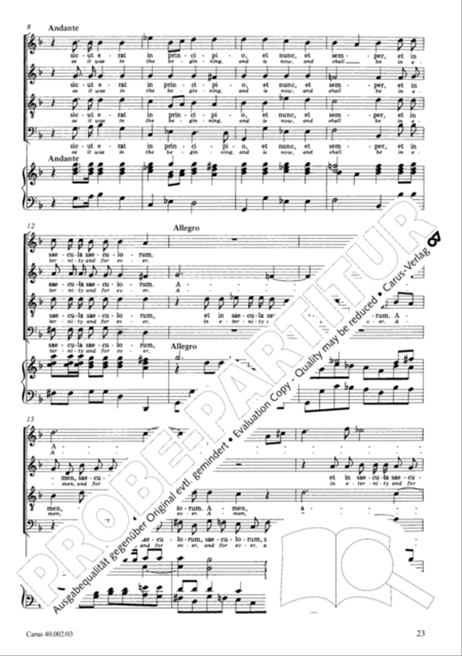 Magnificat Magnificat SA scores gallery preview page 24