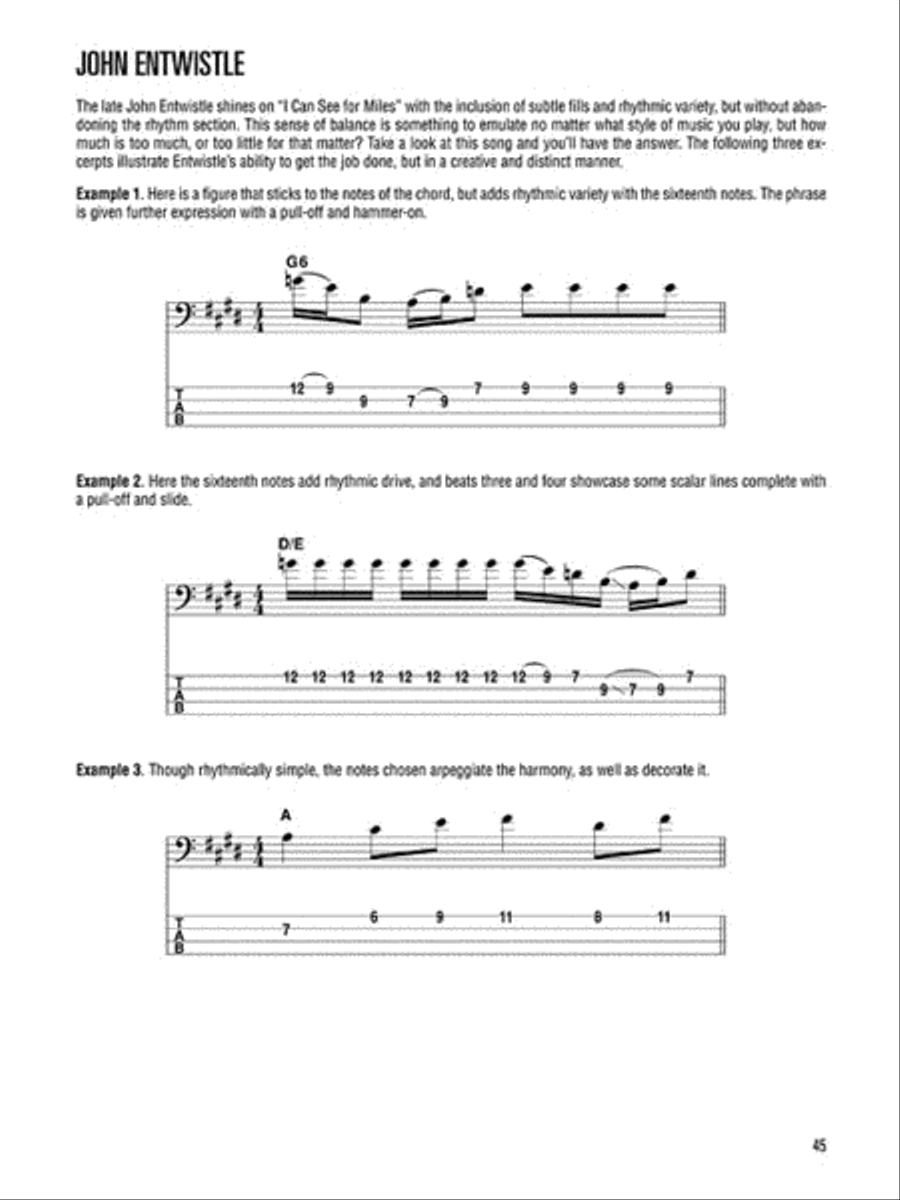 Rock Bass Bass Guitar Tablature scores gallery preview page 5