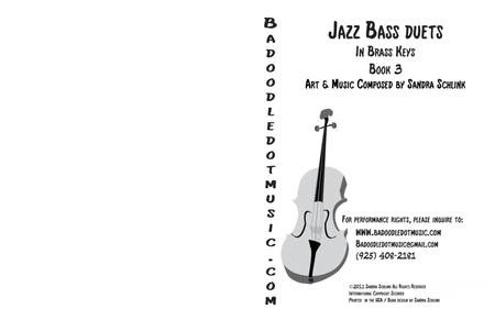 Jazz bass Duets book 3 in brass keys