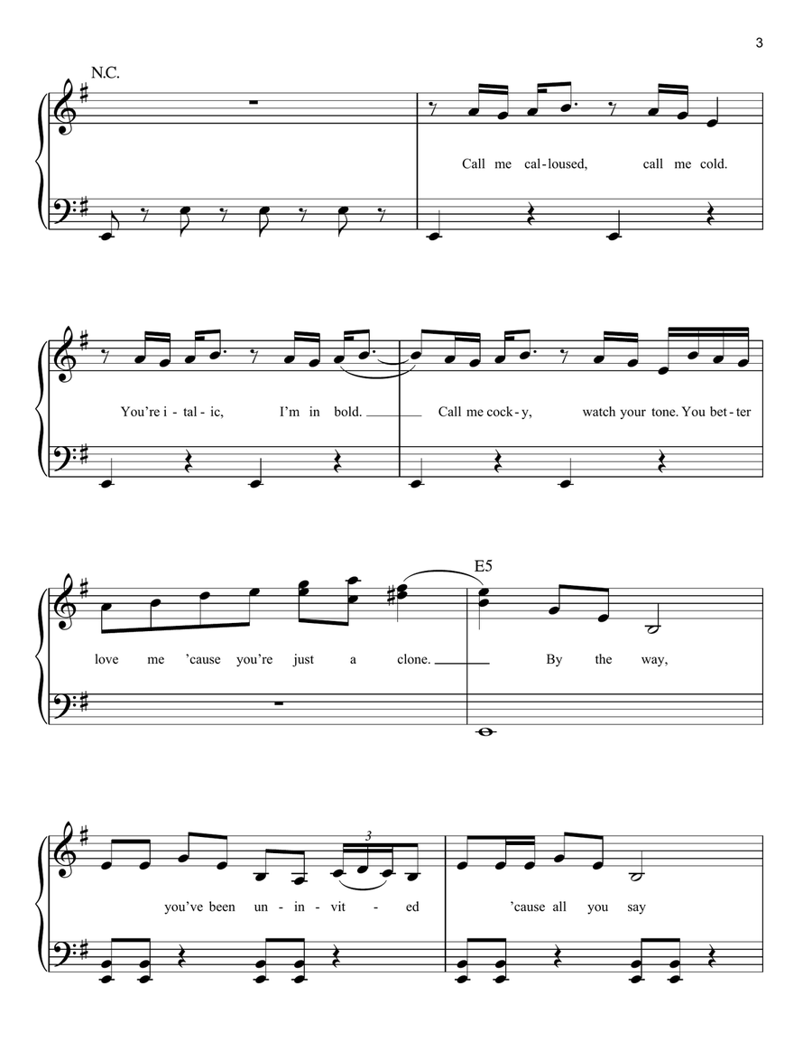 COPYCAT COPYCAT Easy Piano scores gallery preview page 3