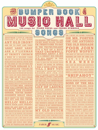 Book cover for Bumper Book Of Music Hall Songs (Piano / Vocal / Guitar)