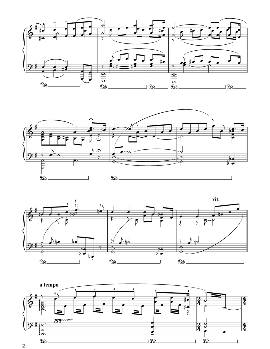 Nessun Dorma (from Turandot) Piano Solo scores gallery preview page 2
