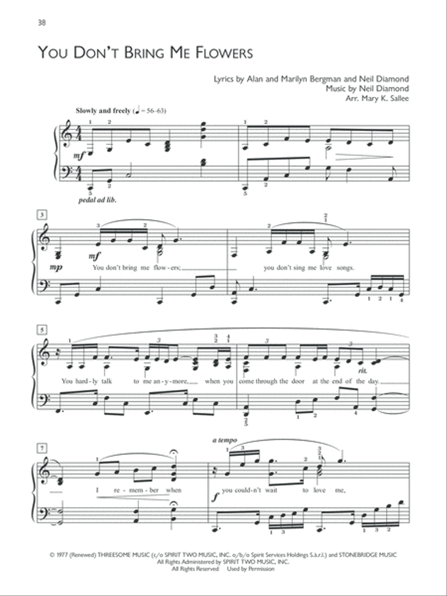 Popular Performer -- Great Standards and Love Songs Piano Solo scores gallery preview page 5