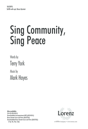 Book cover for Sing Community, Sing Peace