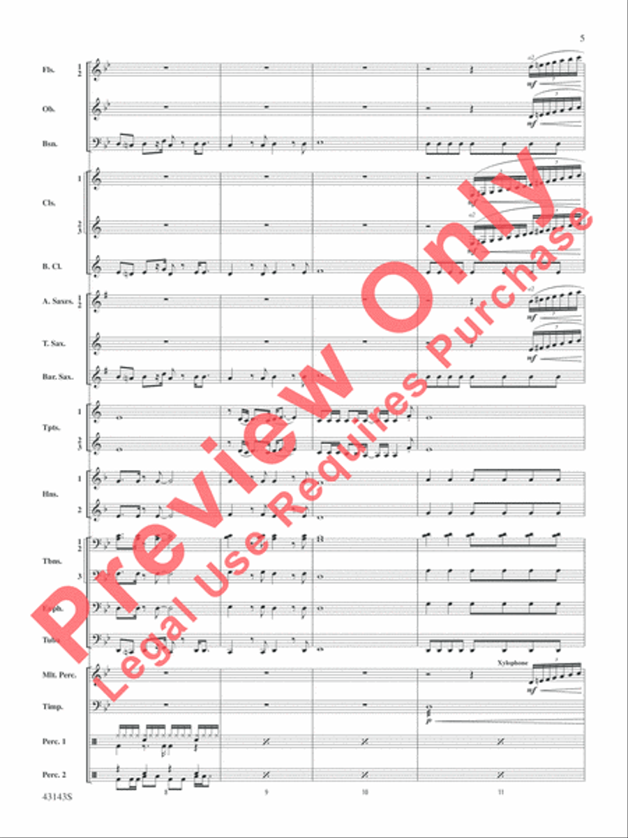Rocky on Broadway Rocky on Broadway Concert Band scores gallery preview page 6