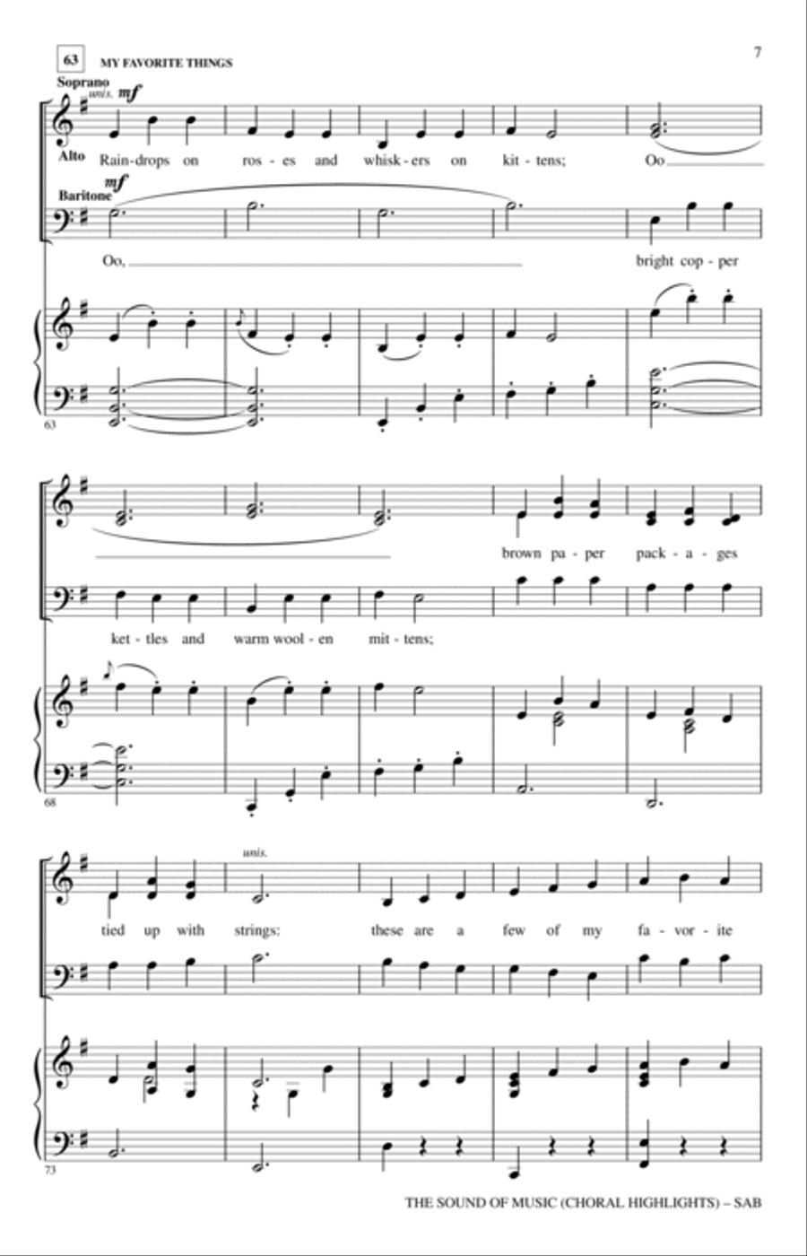The Sound Of Music (Choral Highlights) (arr. John Leavitt) 3-Part scores gallery preview page 6