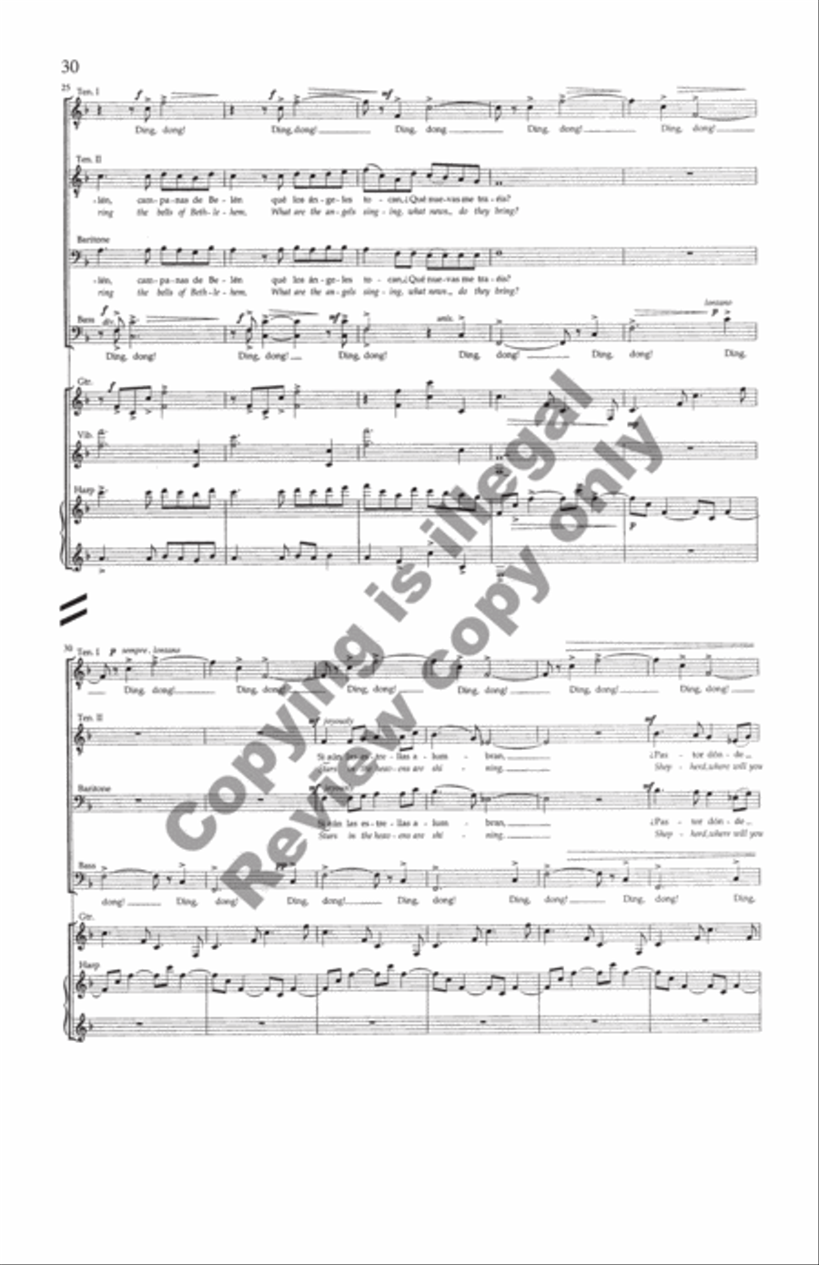 Carols and Lullabies (Full Score) Choir scores gallery preview page 17