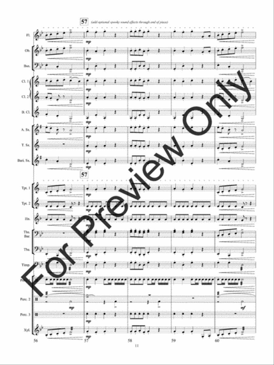 Poltergeist (Score) Concert Band scores gallery preview page 15