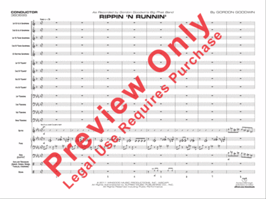 Rippin' 'n Runnin' Jazz Ensemble scores gallery preview page 2