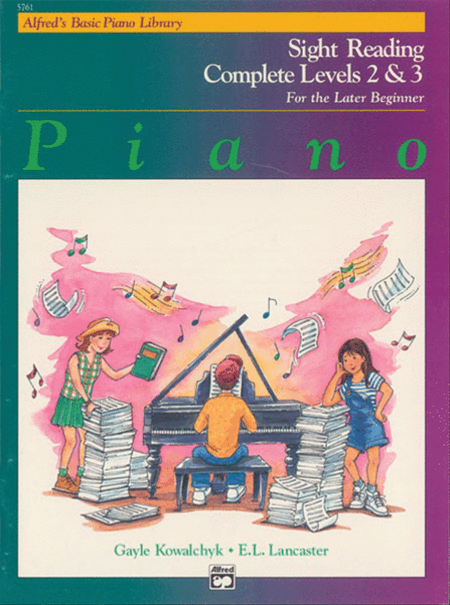 Alfred's Basic Piano Library: Sight Reading Book Complete Level 2 & 3 Piano Method scores gallery preview page 1