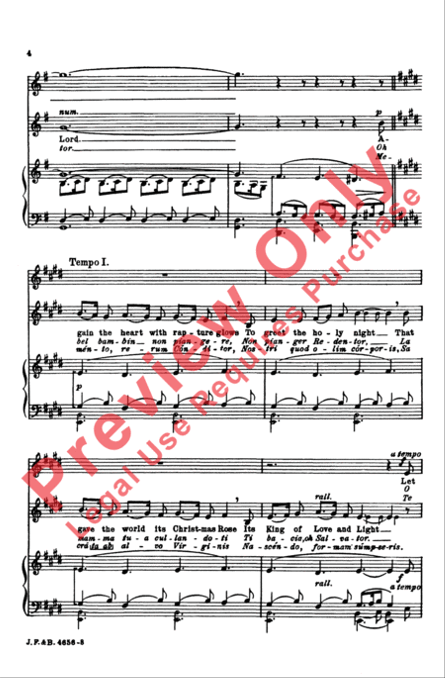 Gesu Bambino (The Infant Jesus) 2-Part scores gallery preview page 5