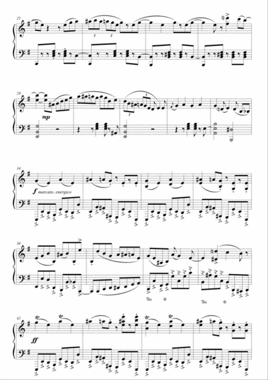 Jazzy Suite for solo piano Piano Solo scores gallery preview page 6
