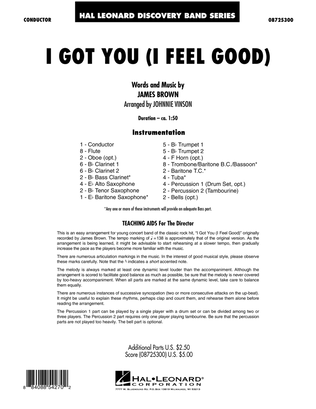 I Got You (I Feel Good) - Full Score