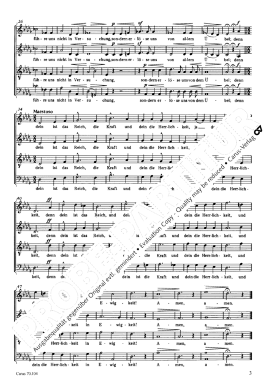 Rinck: Vater unser; Preis und Anbetung Score scores gallery preview page 2