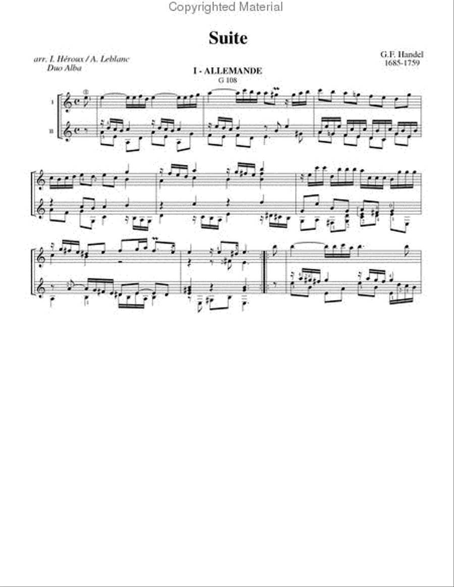Suite Classical Guitar scores gallery preview page 2