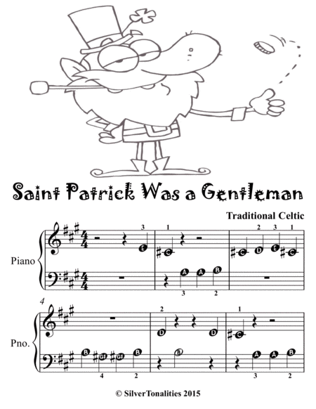 Saint Patrick Was a Gentleman Beginner Piano Sheet Music 2nd Edition