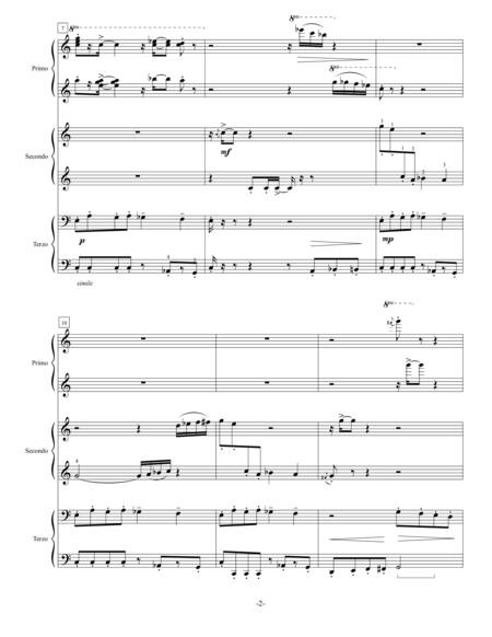 Mischievous - Piano Trio (1 Piano, 6 Hands) image number null
