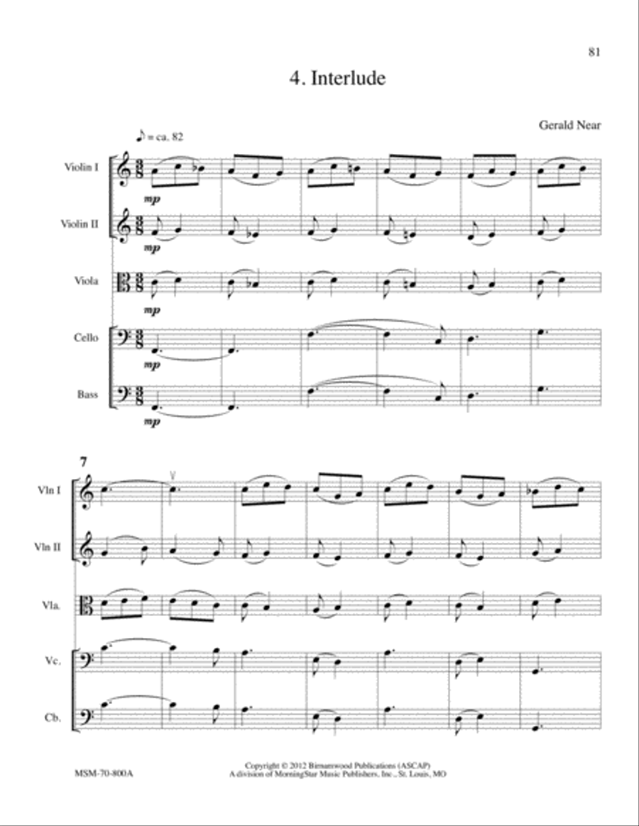 Serenade (Orchestra Score) Choir scores gallery preview page 14