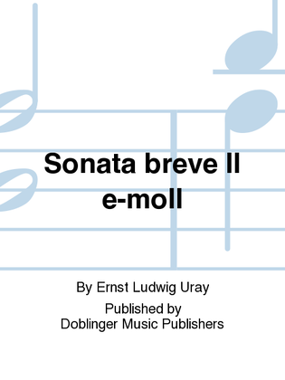 Sonata breve II e-moll