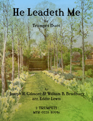 Book cover for He Leadeth Me for Trumpet Duet