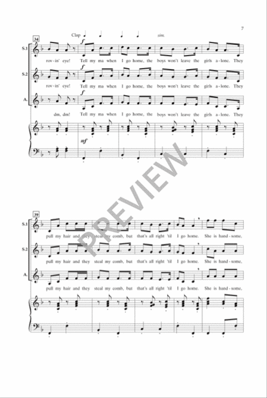 Tell My Ma (SSA) SSA scores gallery preview page 8