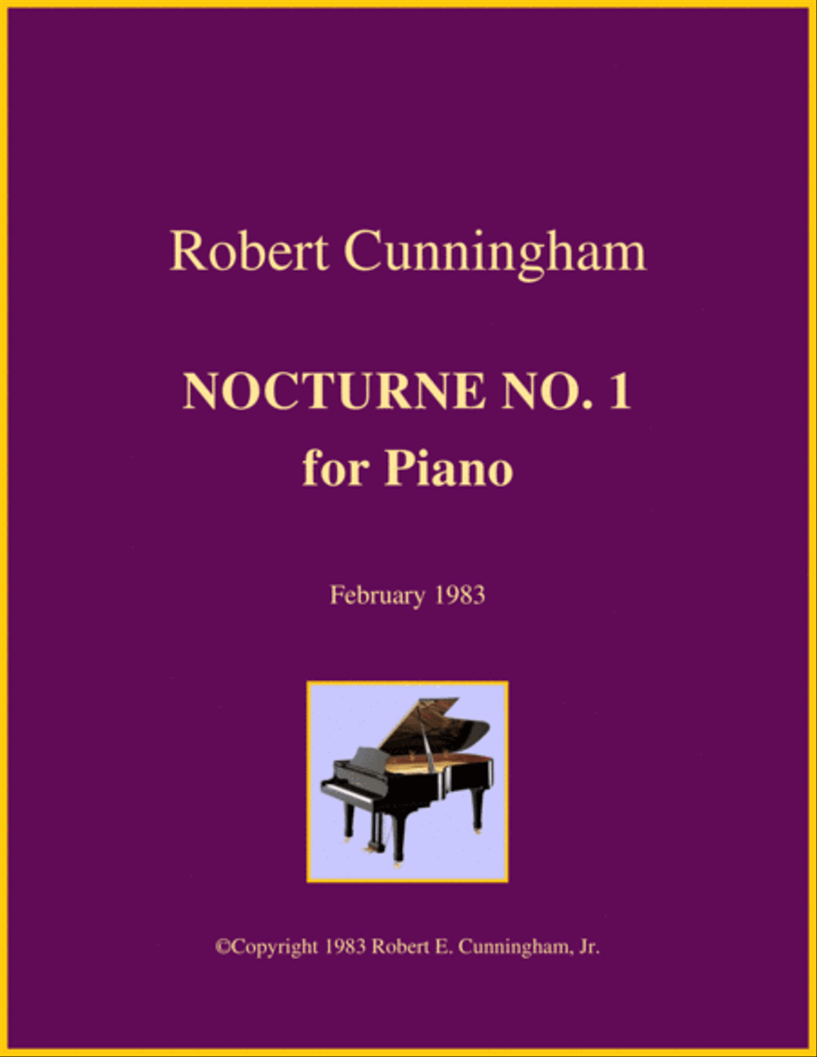 Nocturne No. 1 for Piano Piano Solo scores gallery preview page 1