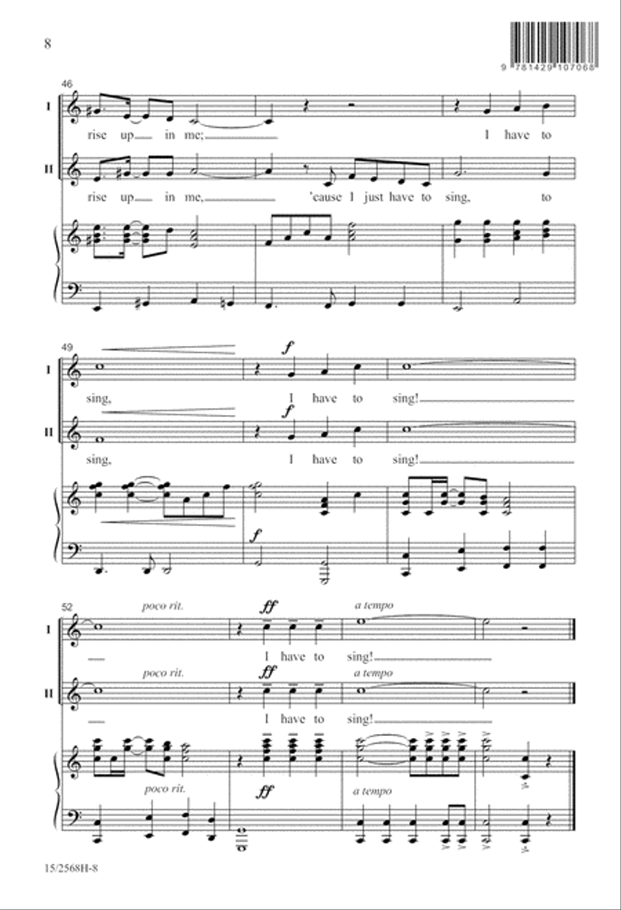 I Have to Sing! I Have to Sing! 2-Part scores gallery preview page 9