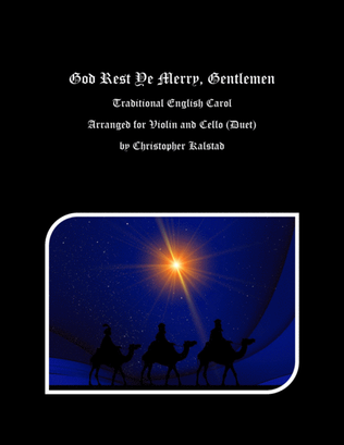 Book cover for God Rest Ye Merry, Gentlemen (Violin/Cello Duet)