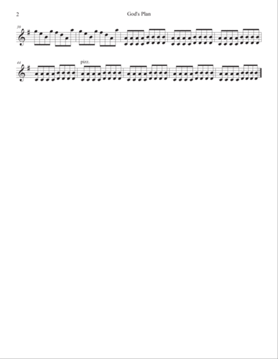 God's Plan String Quartet scores gallery preview page 4