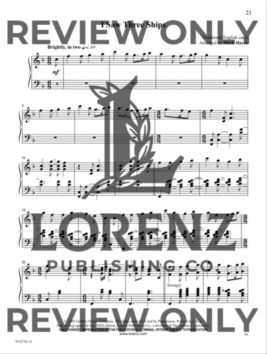Christmas at the Keyboard Piano Solo scores gallery preview page 12