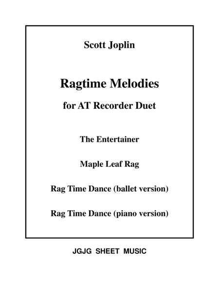 Three Joplin Rags for Recorder Duet image number null