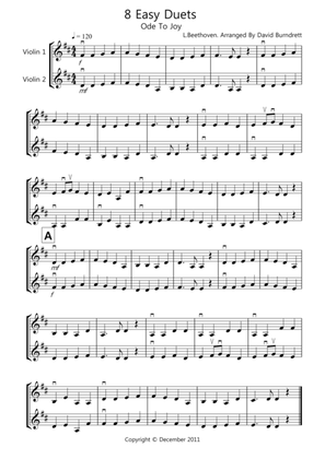 8 Easy Duets for Violin