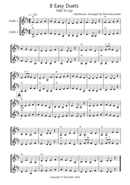 8 Easy Duets for Violin image number null