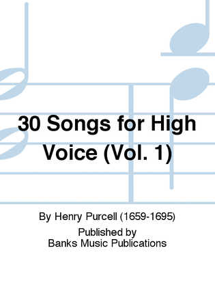 Book cover for 30 Songs for High Voice (Vol. 1)