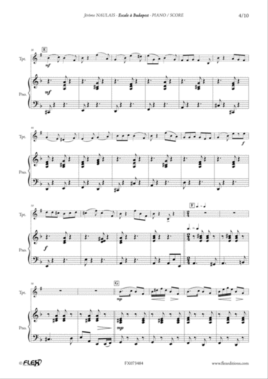 Escale a Budapest Cornet scores gallery preview page 4