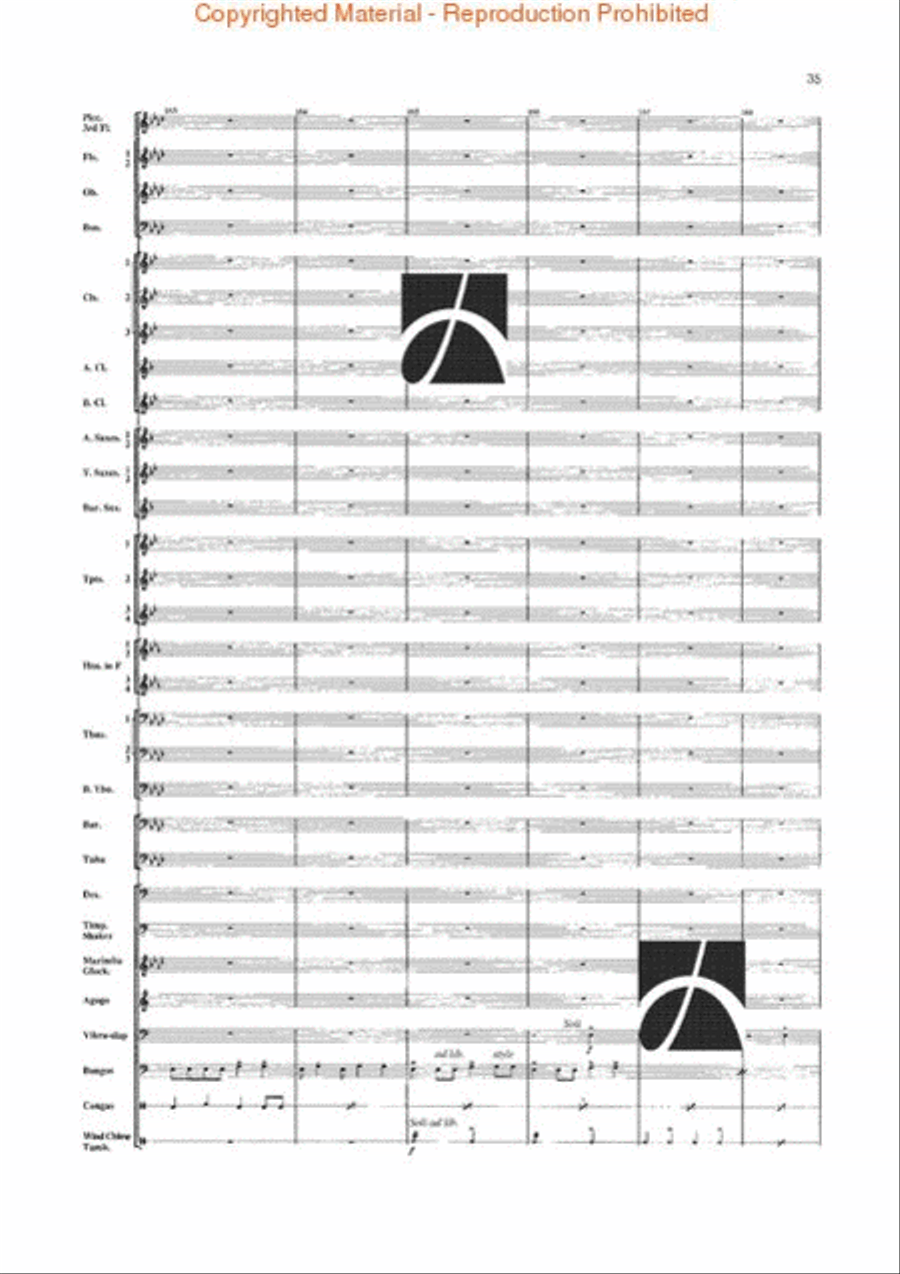 Jungle Fantasy Jungle Fantasy Concert Band scores gallery preview page 32