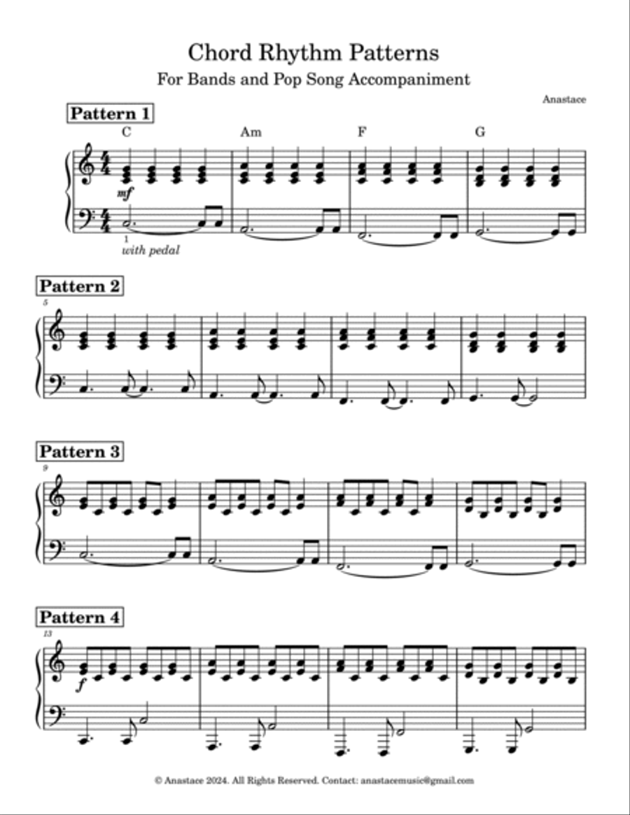 How To Play Chord Style Piano - All Twelve Keys Electronic Keyboard scores gallery preview page 2