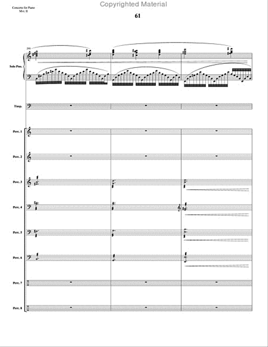 Concerto for Piano and Percussion Orchestra Percussion Ensemble scores gallery preview page 83
