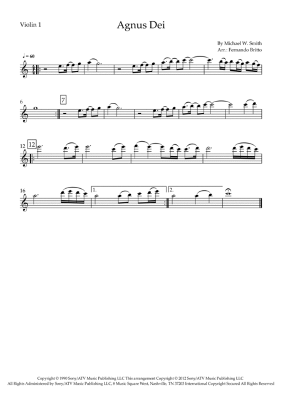 Agnus Dei Piano Quintet scores gallery preview page 4