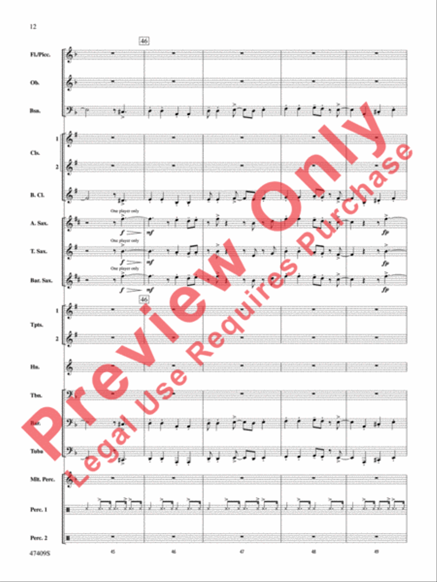 Cuphead Concert Band scores gallery preview page 13