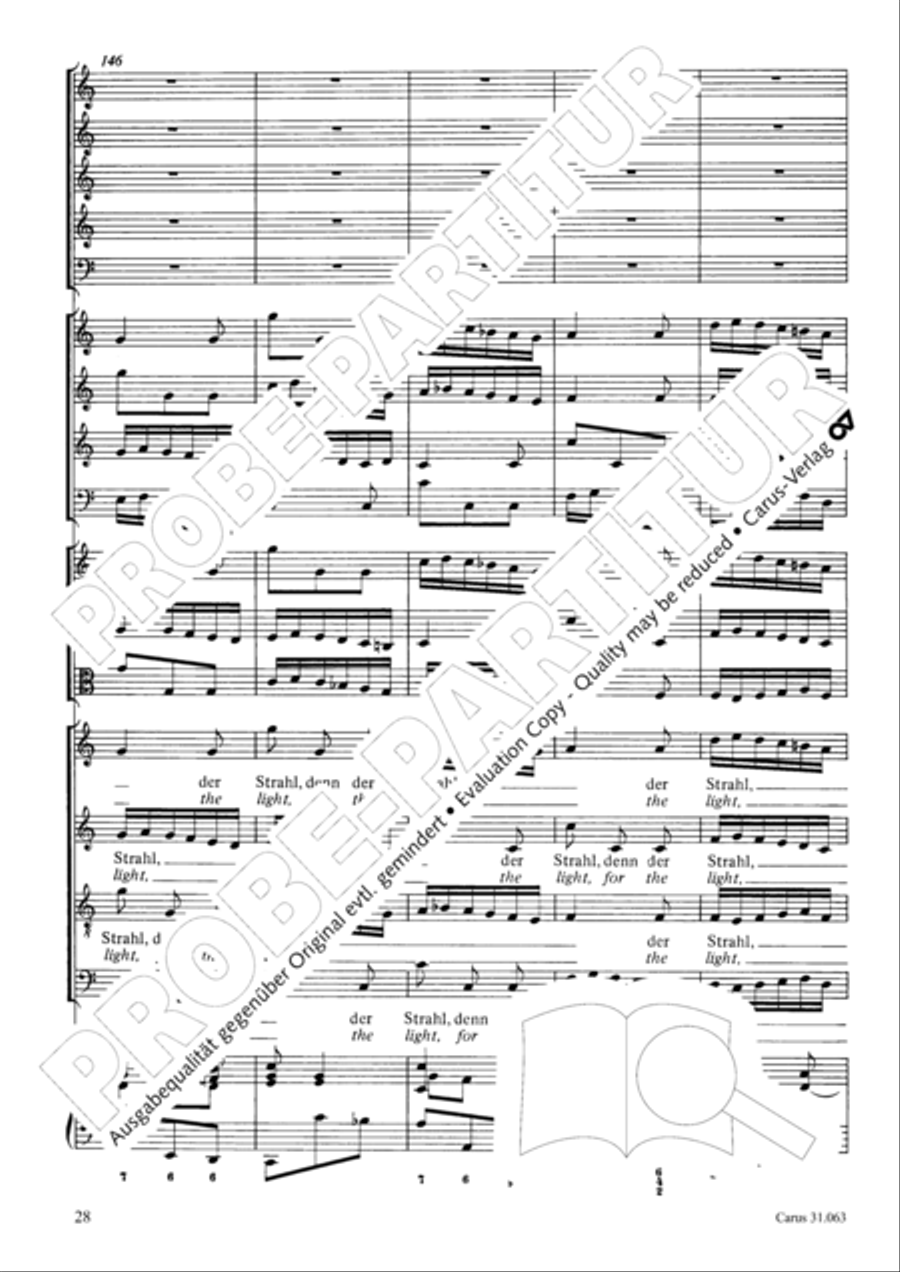 Christians, etch this blessed day (Christen, atzet diesen Tag) 4-Part scores gallery preview page 29