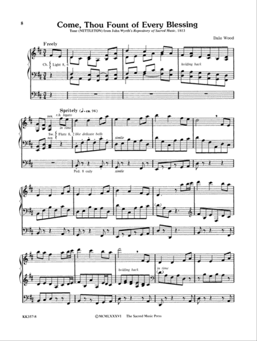 Wood Works for Organ, Book 1 Organ Solo scores gallery preview page 6