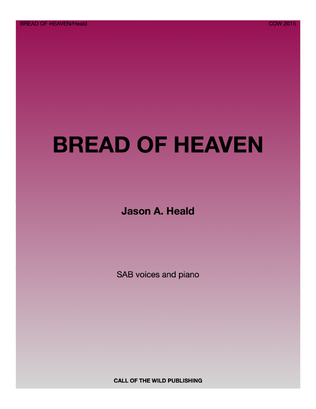 "Bread of Heaven" for SAB voices and piano