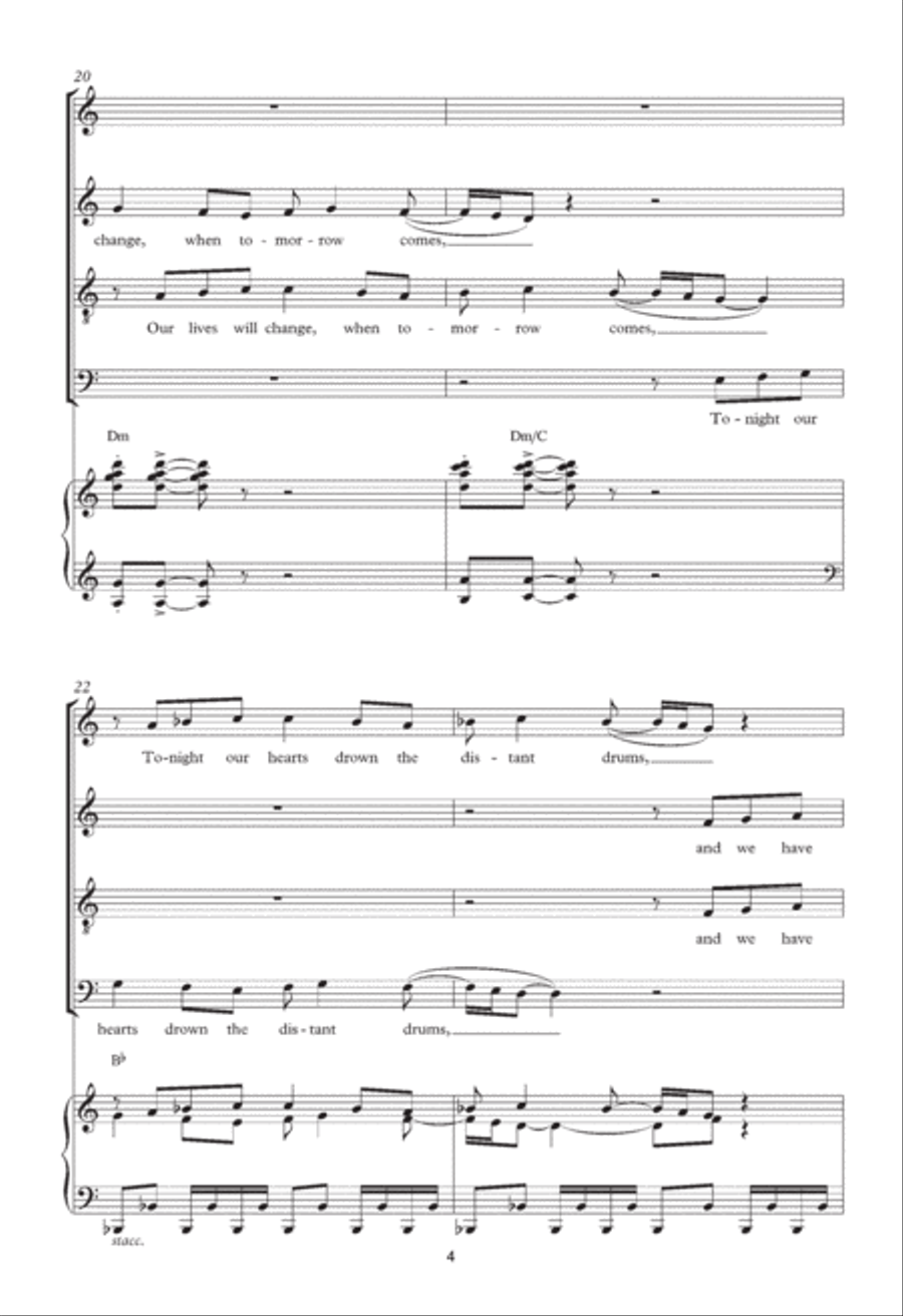 The Last Night Of The World (from Miss Saigon) (arr. Francis Shaw) 4-Part scores gallery preview page 4