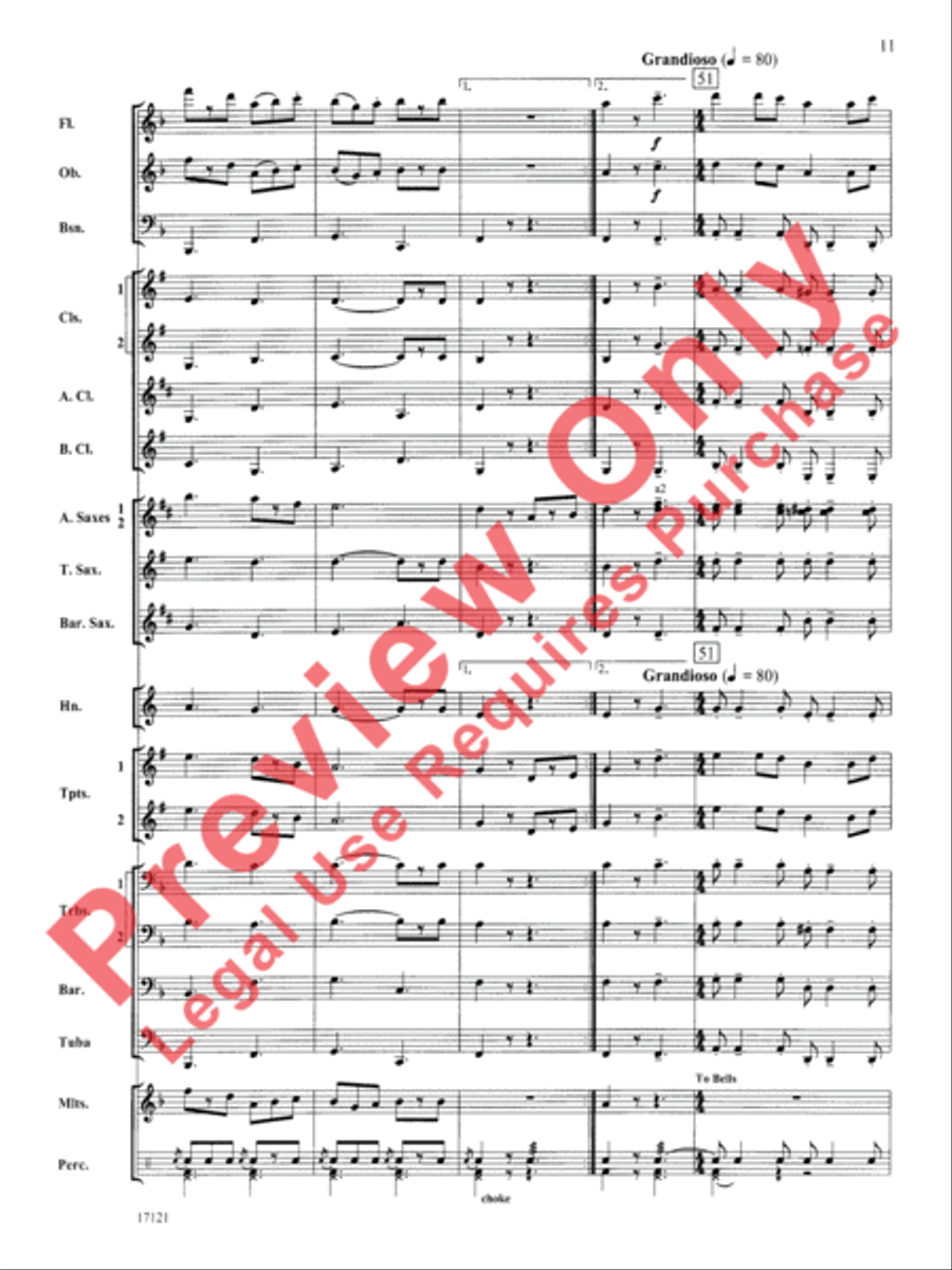 Loch Lomond Concert Band scores gallery preview page 12